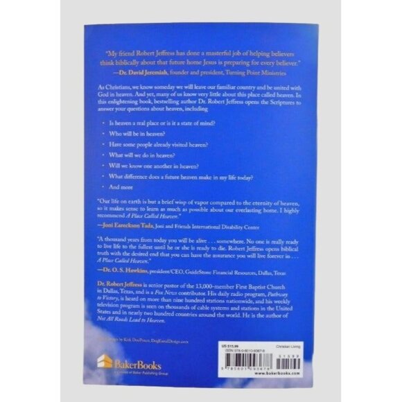 A Place Called Heaven 10 Surprising Truths by Robert Jeffress 2017 Trade PB - Picture 2 of 7